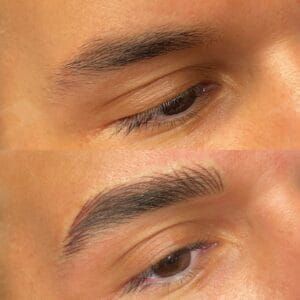 Ultimate Men's Brow Guide For 2024: Transform Your Look! | DAELA Men Eyebrows Grooming, Brow Guide, Permanent Makeup Removal, Brow Stencils, Straight Brows, Brow Tattoo, Tattoo Techniques, Eyebrow Grooming, Guys Eyebrows