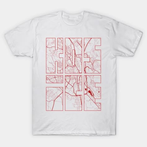 Map Shirt Design, Graphic Tees Typography, Map Tshirt Design, City T Shirt Design, Travel Tshirt Designs, Architecture Shirt Design, Company Merch, Kosice Slovakia, Church Merch