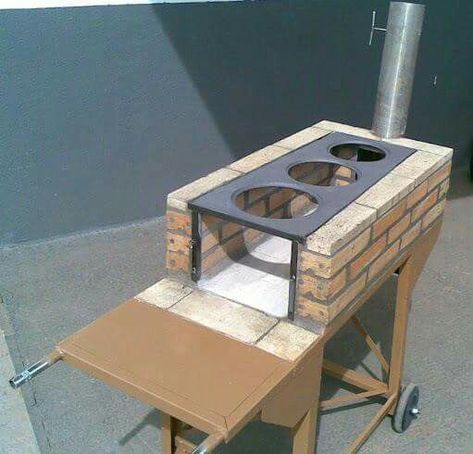 Outdoor Cooking Fireplace, Outdoor Kitchen Decor, Diy Patio Decor, Bbq Grill Design, Outdoor Kitchen Plans, Boho Patio, Outdoor Bbq Kitchen, Backyard Kitchen, Diy Porch