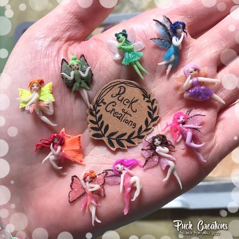 Cottagecore Crafts, Clay Fairy House, Polymer Clay Fairy, Doll House Crafts, Clay Fairies, Fairy Crafts, Polymer Clay Sculptures, Polymer Clay Dolls, Polymer Clay Miniatures