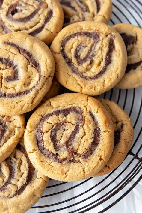 Peanut Butter And Chocolate Swirl Cookies, Peanut Butter Chocolate Cookies Recipe, Chocolate Peanut Butter Swirl Cookies, Peanut Butter And Chocolate Cookies, Peanut Butter Swirl Cookies, Peanut Butter Chocolate Swirl Cookies, Chocolate And Peanut Butter Cookies, Chocolate Pinwheel Cookies Recipe, Bakery Style Peanut Butter Cookies