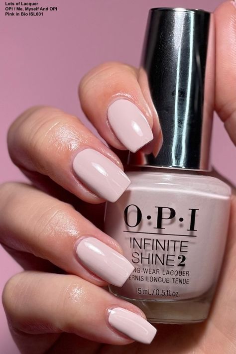 OPI Pink in Bio Swatches & Comparisons — Lots of Lacquer Opi Pink In Bio, Opi Pink Nail Polish, Drugstore Nail Polish, Light Pink Nail Polish, Best Nail Polish Brands, Opi Pink, Opi Colors, Pink Nail Colors, Opi Nail Colors