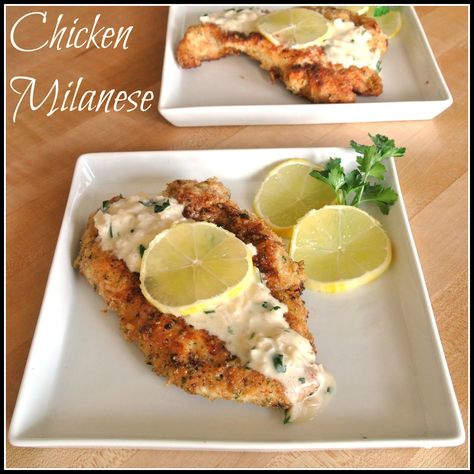 Gourmet Cooking For Two: Chicken Milanese Chicken Milanese, Lemon Cream Sauces, Recipes Simple, Gourmet Cooking, Chicken Main Dishes, Cooking For Two, Food Website, Spanish Food, Poultry Recipes