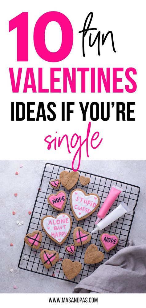 If you're single this Valentine's day, there are still plenty of things to do on Valentine's day if you're single. You may not have a date for Valentine's day, but you can still have fun treating yourself and hanging out with your best friends. Check out these ideas for how to spend Valentine's day when you're single! #valentines #valentinesday #singleonvalentines Solo Valentines Day Ideas, Single Valentines Day Ideas, Solo Valentines Day, Valentines Day Single, Single Valentines Day, Working From Home With Kids, No Valentine, Love Heart Sweets, Single Mama