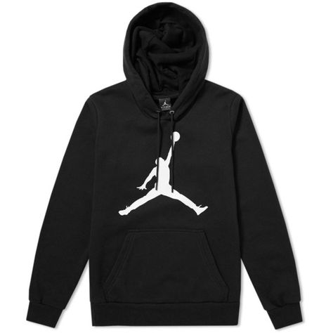 Nike Jordan Flight Fleece Jumpman Air Pullover Hoody (Black & White) |... ($80) ❤ liked on Polyvore featuring tops, hoodies, nike hoodie, pullover hoodie, fleece hoodies, white and black hoodie and hoodie pullover Nike Fleece Hoodie, White Nike Hoodie, Black And White Hoodie, Jordan Sweatshirt, Champion Clothing, Nike Pullover Hoodie, Trendy Hoodies, Nike Pullover, Pullover Fleece