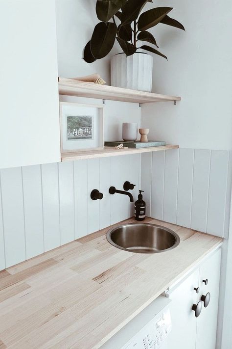 #laundryroom #diy #laundryroomideas Bunnings Laundry, Laundry In Kitchen, Laundry Cupboard, Organization Laundry, Laundry Makeover, Closet Laundry, Dream Laundry Room, Laundry Room Renovation, Laundry Bathroom