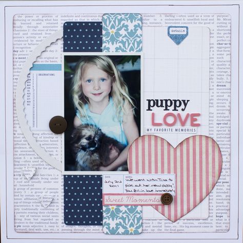 Mix it up layout by Jamie Harder using new Teresa Collins Everyday Moments and Spring Fling Collins Design, Dog Scrapbook, Pet Scrapbook, Teresa Collins, Photo Layouts, Scrapbook Sketches, Photo Scrapbook, Creative Sketches, Layout Inspiration