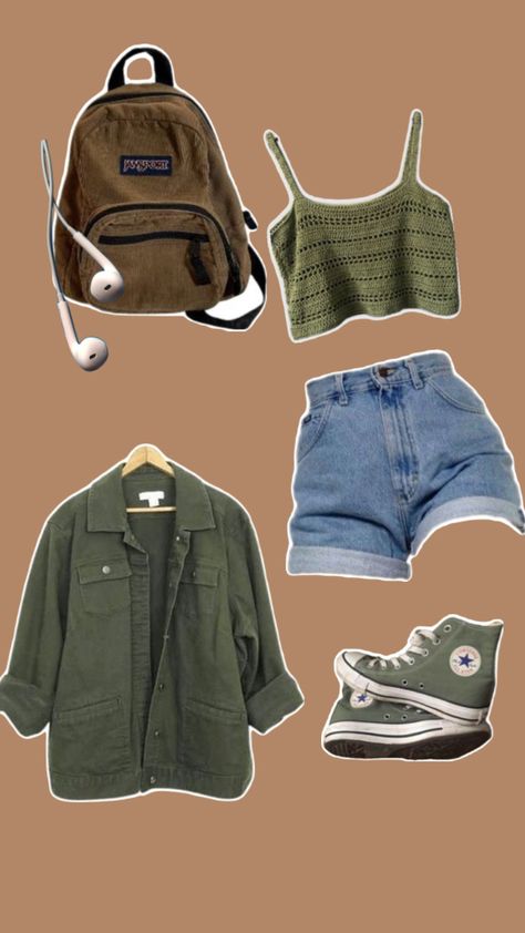 Sage Outfits, Scout Outfit, Charlie Spring, Fashion Vibes, Relaxed Outfit, Green Fits, Summer Fits, Clothing Ideas, Fit Inspo