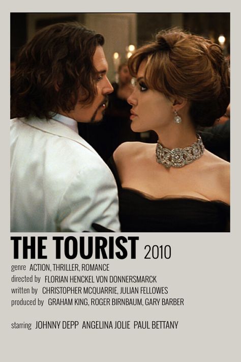 #thetourist #movieposter Johnny Depp Movies List, The Tourist Movie, Johnny Depp Angelina Jolie, Angelina Jolie Movies, Christopher Mcquarrie, Raoul Bova, Julian Fellowes, Movies To Watch Teenagers, Timothy Dalton