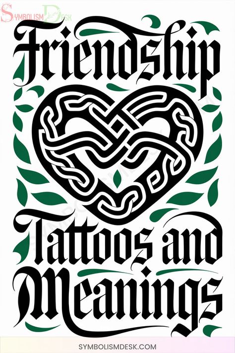 Explore friendship tattoo symbols like the Celtic Knot, representing eternal connection and loyalty. Perfect for meaningful designs! #FriendshipTattoos #CelticSymbols #TattooIdeas Friendship Tattoo Symbols, Celtic Friendship Tattoo, Celtic Knots And Meanings, Meaningful Friendship Tattoos, Celtic Knot Meaning, Symbols Of Friendship, Celtic Knot Meanings, Friendship Symbol Tattoos, Om Symbol Tattoo