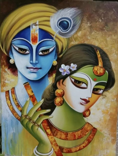 Watercolor Paintings Of Krishna, Modern Art Watercolor Painting, Radha Krishna Modern Art Paintings Canvas, Radha Krishna Art Canvases, Indian Modern Art Canvas Painting, Radha Krishna Art Paintings, Radha Krishna Modern Art Paintings, Radhe Krishna Painting Canvas, Painting On Canvas Tutorial