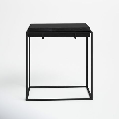 Black Rectangle Side Table, Rectangle Side Table, Ship Decor, Metal End Tables, Table Metal, Black Side Table, Metal Side Table, Decorating Coffee Tables, Black Iron