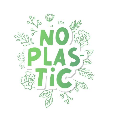 No plastic, great design for any purpose... | Premium Vector #Freepik #vector #design #earth #text #sign Plastic Waste Illustration, Waste Illustration, Plastic Illustration, Bathroom Flowers, Pakistan Zindabad, Display Pictures, Freepik Design, Flowers Wall, Great Design