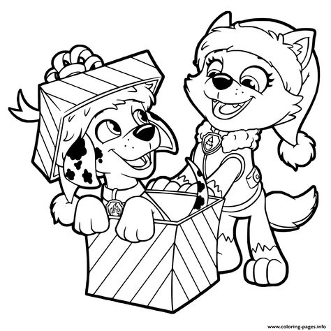 Modele Zentangle, Paw Patrol Rocky, Paw Patrol Christmas, Spiderman Coloring, Puppy Coloring Pages, Christmas Coloring Sheets, Paw Patrol Coloring, Paw Patrol Coloring Pages, Dog Coloring Page