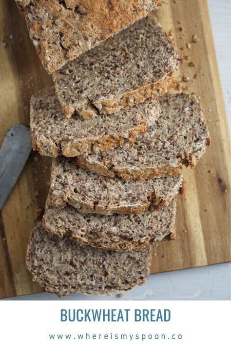 Buckwheat Bread Machine Recipe, Buckwheat Bread Recipe, Veggie Bread, Bread Photography, Gluten Free Vegan Bread, Vegan Spinach Artichoke Dip, Buckwheat Bread, Vegan Breads, Yeast Free Breads