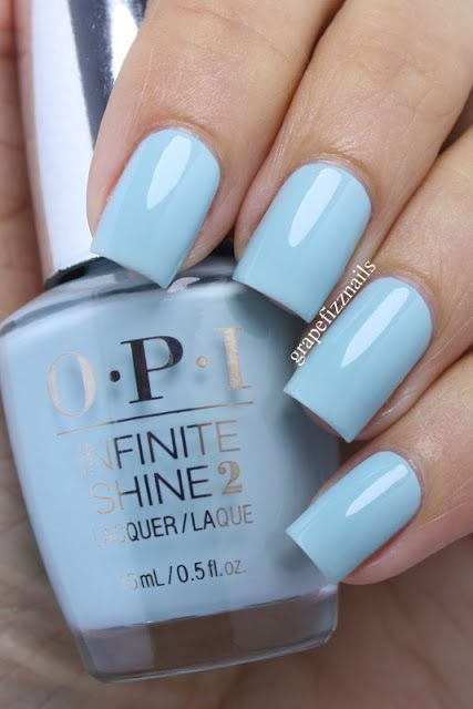 Grape Fizz Nails: OPI Infinite Shine Soft Shades 2015 Opi Nail Colors, Solid Color Nails, Plain Nails, Gel Nails At Home, Opi Infinite Shine, Colorful Nail Designs, Popular Nails, Nail Polish Designs, Pretty Acrylic Nails