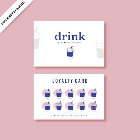 Rewards Card Design, Reward Card Design, Membership Card Design, Saving Cards, Esthetician Supplies, Loyalty Card Template, Coffee Stamps, Ads Creative Advertising Ideas, Coupon Card