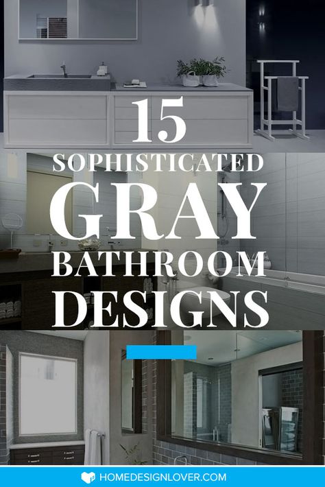 All Gray Bathroom, Grey And Silver Bathroom Ideas, Gray And Silver Bathroom, Grey Bathroom Ideas With Pop Of Color, Gray Bathroom Tile Ideas, Gray Bathroom Tile, Modern Gray Bathroom, Grey Bathroom Ideas, Small Grey Bathrooms