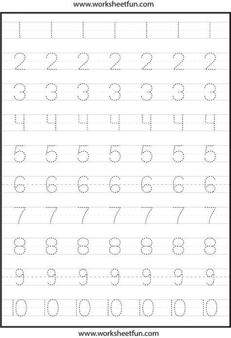 Number Tracing – One Worksheet / FREE Printable Worksheets – Worksheetfun Worksheet For Playgroup, Worksheets For Playgroup, Urdu Worksheet, Letter Writing Worksheets, Number Tracing Worksheets, Worksheet For Kindergarten, Fun Worksheets For Kids, English Worksheets For Kindergarten, Worksheets Kindergarten