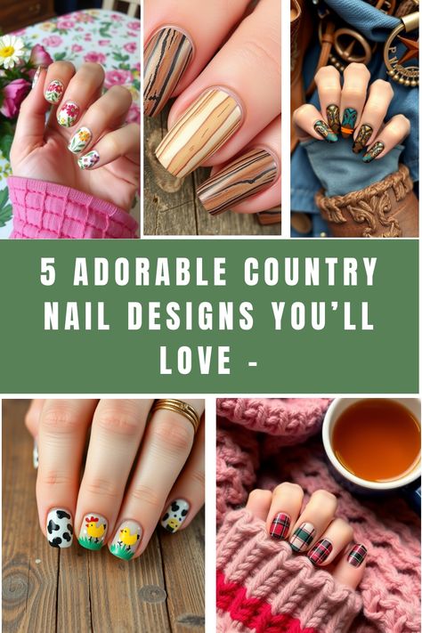 Country nails blend rustic charm with artistic flair, making them a fun choice for anyone looking to add a touch of countryside whimsy to their manicure. Think earthy colors, playful patterns, and nature-inspired designs that celebrate the beauty of rural life. Whether you’re at a country festival or just want to bring some farm vibes […] Country Themed Nails, Country Concert Nails Ideas, Country Concert Nails, Concert Nails Ideas, Country Nail Designs, Farm Vibes, Plaid Nail Art, Concert Nails, Country Festival