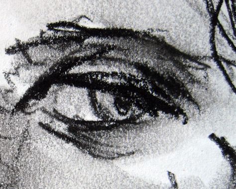 Charcoal Eye | Carla Sonheim Charcoal Eye, Line Quality, Realistic Eye Drawing, Charcoal Pencil, Realistic Eye, She Left, My Imagination, Sketch Inspiration, Drawing Skills