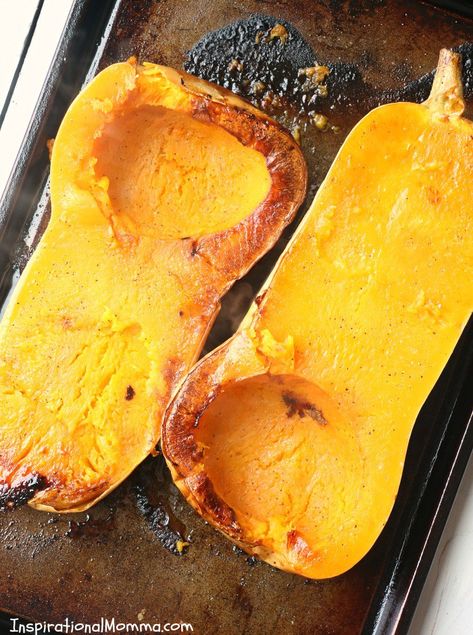 Roasted Brown Sugar Butternut Squash is a classic side dish and a perfect addition to any meal. The sensational flavors will have you making this again and again. #InspirationalMomma #Roasted #ButternutSquash #Squash #SideDish #Autumn #Fresh #Homegrown #Healthy Butternut Squash Brown Sugar, Brown Sugar Butternut Squash, Butternut Squash Oven, Butternut Squash Recipes Roasted, Baked Butternut Squash, Brown Sugar Recipes, Pbs Food, Cooking Herbs, Baked Squash