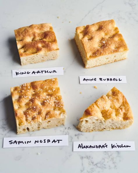 We Tried 4 Popular Focaccia Recipes - Here's the One We Liked Best | Kitchn Foccia Bread Recipes Easy, Focaccia Charcuterie Board, Pesto Focaccia Bread, Best Foccacia Bread Recipes, Best Focaccia, Focaccia Recipes, Focaccia Sandwich, Samin Nosrat, Foccacia Recipe