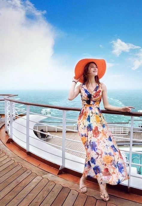 What to Wear on a Cruise? 25 Best Cruise Ship Outfits for 2024 - Cruise Clothes 17 Cruise Photography Ideas, Ship Outfits, Cruise Ship Outfits, Cruise Photography, Cruise Pics, Cruise Photo, Cruise Style, Cruise Photos, Carribean Cruise