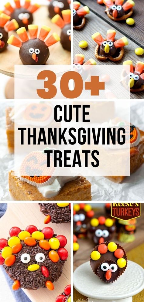 Fun And Easy Thanksgiving Desserts, Thanksgiving Teepee Treats, Fun Turkey Desserts, Thanks Giving Treats Desserts, Cute And Easy Thanksgiving Desserts, Easy Holiday Sweet Treats, Thanksgiving Desserts Cute Cupcakes, November Bake Sale Ideas, Rice Krispie Treats Thanksgiving Ideas