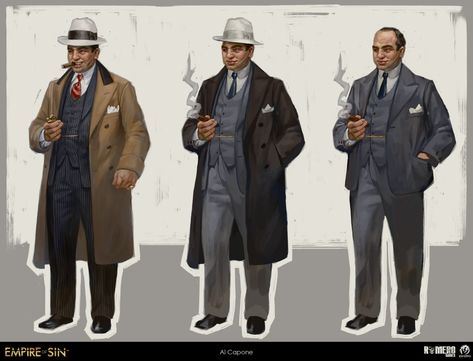 Empire Of Sin, Mafia Man, Apocalypse Landscape, House On Haunted Hill, Mafia Gangster, Al Capone, Concept Art Character, Neo Noir, Man Standing