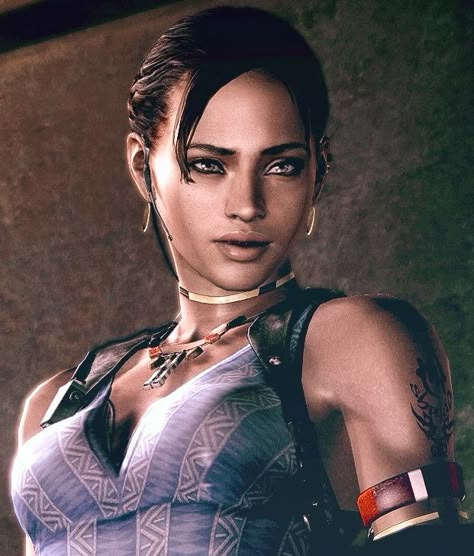 Sheva Re5, Resident Evil 5 Sheva, Sheva Alomar, Resident Evil Icons, Resident Evil Art, Resident Evil Characters, Zombie Games, Fast And Furious Cast, Video Game Women