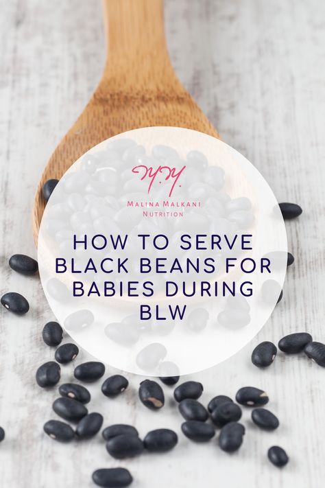 Let's explore the nutritional benefits of black beans for babies and toddlers, and how to prepare, serve, and cook black beans for babies during BLW. Black Bean Blw, Blw Black Beans, Black Beans For Baby, Beans For Babies, Cook Black Beans, Baby Food Allergies, Baby Food Guide, Black Bean Hummus, Rice And Beans Recipe