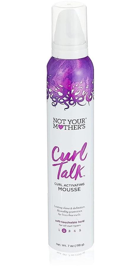 For all curly hair types Adds definition and curl enhancing Curl Talk, Curly Hair Mousse, Curl Mousse, Frizz Free Curls, Curly Hair Types, Natural Curls Hairstyles, Hair Mousse, Types Of Curls, Frizz Control