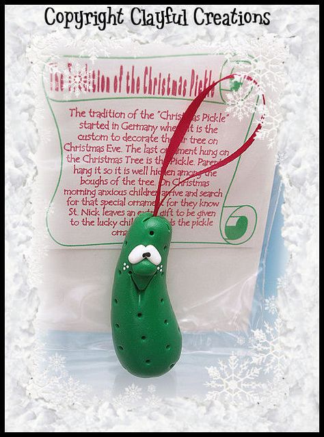 Polymer Clay Pickle, Clay Pickle, Turtle Patterns, Fimo Crafts, German Market, Clay Characters, Pickle Ornament, Christmas Pickle, Helpful Advice