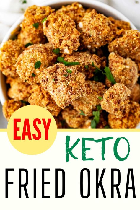 Keto Fried Okra, Keto Fried Okra Air Fryer, Keto Fried Squash, Air Fry Okra Fresh, Keto Okra, Low Carb Okra Recipes, Keto Okra Recipes, Oven Fried Okra, Low Carb Summer Recipes