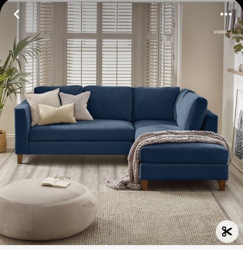 Corner Sofa Blue, Corner Sofa Navy, Navy Sofa Living Room, Blue Corner Sofas, Blue Couch Living, Blue Sofas Living Room, Velvet Sofa Living Room, Blue Couch Living Room, Classic Modern Design