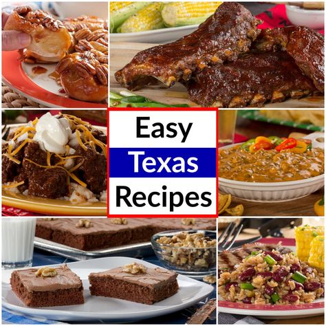 16 Easy Texas Recipes | MrFood.com Texas Recipes, Cowboy Food, Texas Toast, Texas Food, Texas Sheet Cake, State Foods, Chicken Fried Steak, Tex Mex Recipes, Tex Mex