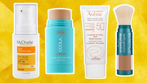 13 Tinted Sunscreens Our Editors Are Obsessed With This Summer Best Tinted Sunscreen, Tinted Sunscreen For Face, Sunscreen For Face, Best Sunscreen, Tinted Sunscreen, Sunscreen Stick, Tinted Spf, Best Sunscreens, Skin Medica