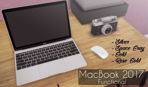 DescargasSims: Macbook 2017 - 4 swatches الفنية §1600 ... Sims 4 Mac, Rose Gold Macbook, Cc Makeup, Sims 4 Hair Male, Cc Shopping, Cc Furniture, Sims 4 Bedroom, The Sims 4 Packs, Sims 4 Cc Makeup