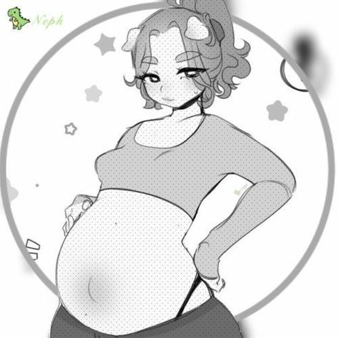 Pregnant Couple Drawing Reference, Chubby Oc Girl, Chubby Body Base, Chubby Girl Drawing, Chubby Female Character Art, Pregnant Fanart, Chubby Drawing, Chubby Drawing Base, Fat Anime Characters