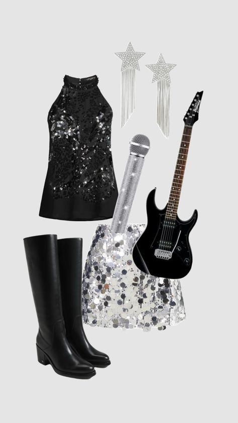 #halloweencostume #outfitinspo #rockstar #silver #goingout #costumeideas #costume #halloween Costume Rockstar, Rockstar Halloween Costume, Halloween Makeup Hacks, Rockstar Costume, Makeup Hacks, Costume Halloween, Halloween Makeup, Makeup Tips, Halloween Costume