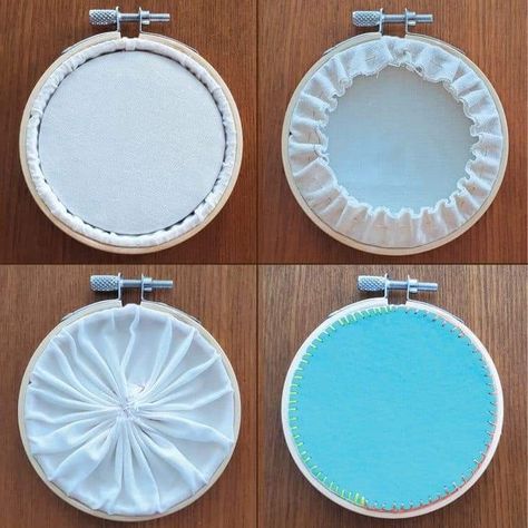 How To Finish Off Embroidery Hoop, Embroidery Hoop Finishing Ideas, Embroidery Hoop Wrapping Ideas, How To Fill In A Circle Embroidery, Embroidery Hoop Finishing, Embroidery Hoop Alternative, Closing Embroidery Hoop, Close Embroidery Hoop, Backing For Embroidery