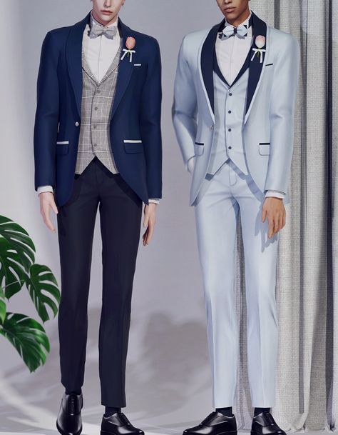 KK Tuxedo (+add hand shape) | KK's creation on Patreon Sims 4 Wedding Clothes Men, Sims 4 Men Tuxedo, Sims 4 Cc Wedding Clothes Men, Wedding Suits Men Sims 4 Cc, Sims 4 Male Tuxedo Cc, Sims 4 Male Wedding Cc, Sims 4 Wedding Male, Wedding Cc Sims 4 Male, Sims 4 Cc Mens Suits