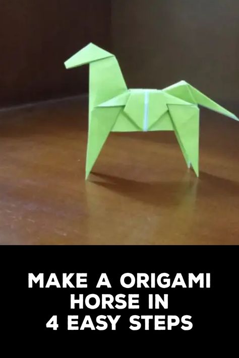 How to Make a Origami Horse Origami Horse Step By Step, Horse Origami Easy, Diy Stick Horse Easy, Walking Paper Horse Craft, Horse Origami, Origami Wolf Easy, Origami Horse, Origami Diagrams, Folding Paper