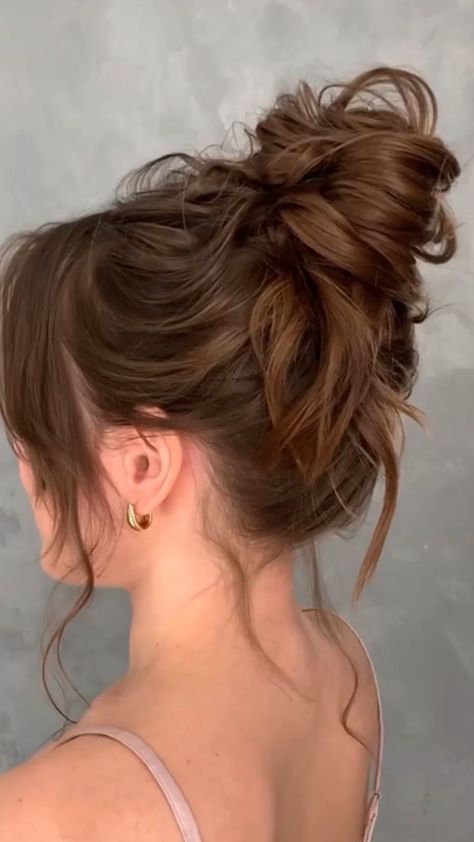 Bun Tutorial For Long Hair, Trending Bridal Hairstyles, Hairstyle For Engagement, Romantic Hair, Formal Hairstyles For Long Hair, Hair Bun Tutorial, Bun Tutorial, Makeup Stuff, Bridal Hairstyle