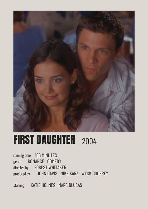 First Daughter Movie, Best Teen Movies, Girly Movies, Romantic Comedy Movies, Film Posters Vintage, English Movies, Movie Posters Minimalist, Family Movie Night, First Daughter