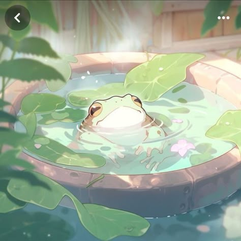 동화 삽화, Cocoppa Wallpaper, Frog Art, A Frog, Dessin Adorable, Cute Frogs, Cute Little Drawings, Pretty Wallpapers Backgrounds, Kawaii Drawings