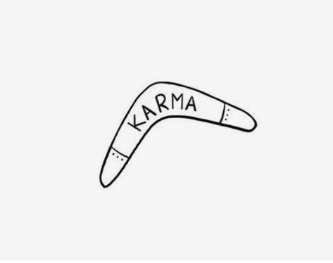 Carma Tattoos, Karma Boomerang Tattoo, Karma Boomerang, Boomerang Tattoo, Tattoo Karma, Karma Tattoo, Leg Sleeve Tattoo, English Word, Tattoo Idea