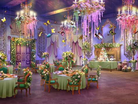 Fairytale Forest Decorations, Fairytale Theme Wedding Decor, Fairytale Ball Decorations, Princess Ball Decorations, Fairytale Theme Prom, Fairytale Theme Quinceanera, Quince Fairytale Theme, Fairytale Debut Theme, Fairy Ballroom