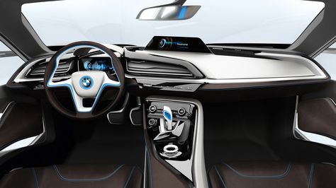 BMW i8 Concept All Electric Cars, Car Ui, Eco Car, Bmw I, Bmw I3, High End Cars, Car Interior Design, Automotive Engineering, Bmw I8